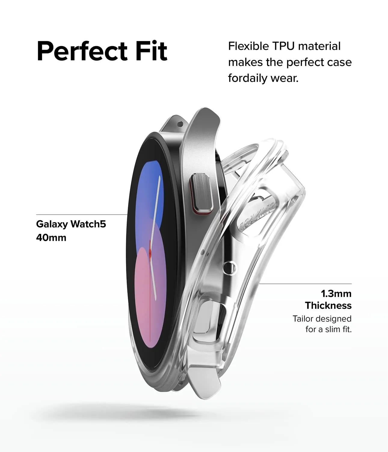 Samsung Galaxy Watch 5 40mm Case| Air Sports Series| Matte Clear