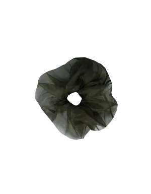SESAME SILK SCRUNCHIE JETTA GREEN