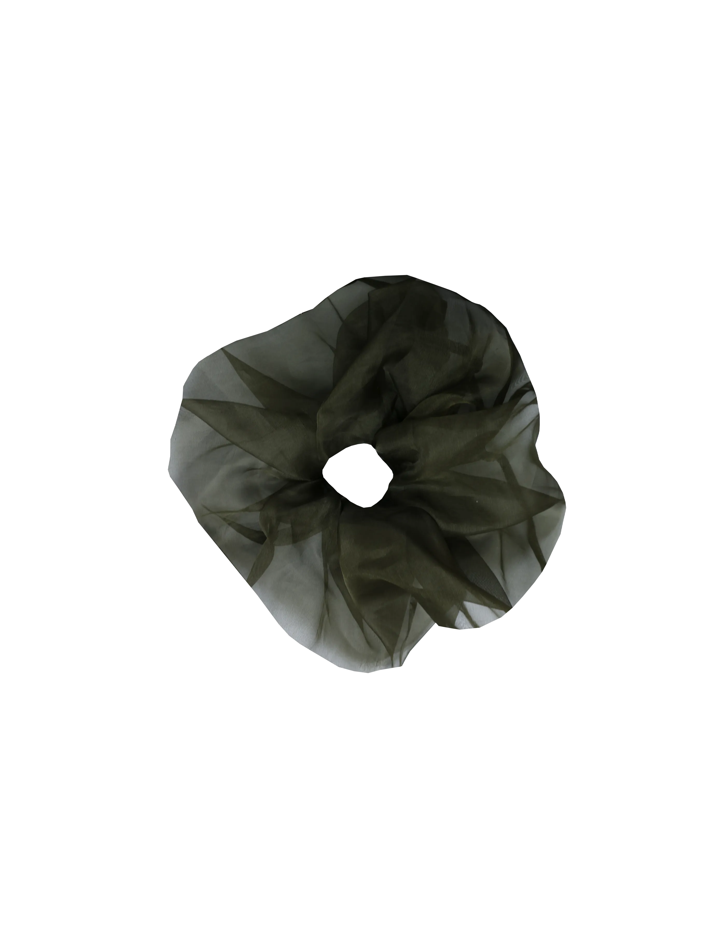 SESAME SILK SCRUNCHIE JETTA GREEN