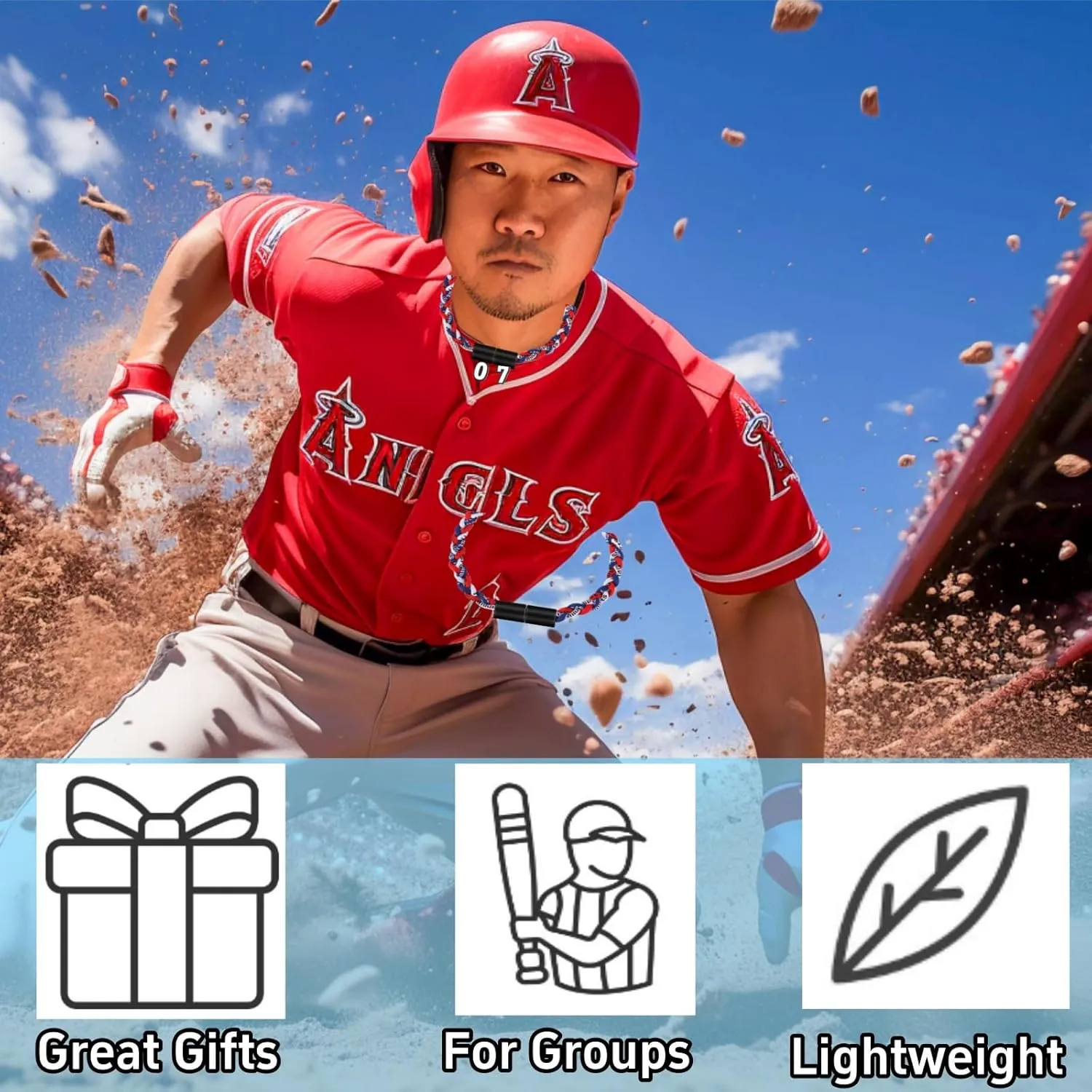 Silica Gel Baseball Necklaces Number Pendants, Silicone Number 0-9 Pendant Sports Pendants for Baseball Necklace Pick Your Lucky Number