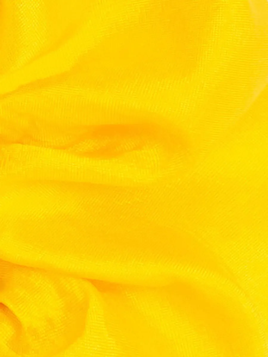 Soleil Solid Silk Scrunchie - Golden