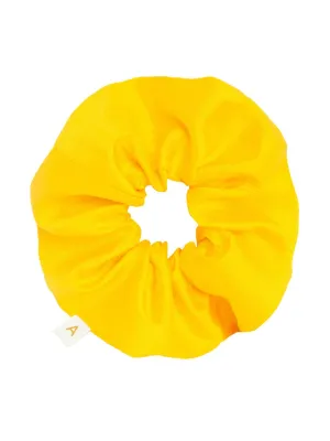 Soleil Solid Silk Scrunchie - Golden