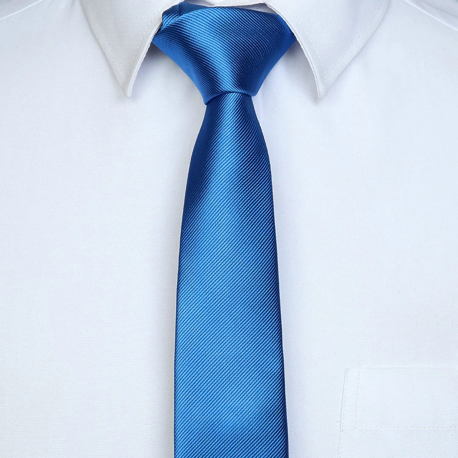 Solid 2.17'' Skinny Formal Tie - BLUE
