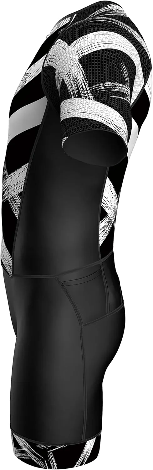 Sparx Mens Elite Aerosuit Triathlon Suit Mens Short Sleeve Tri Suit Skinsuit