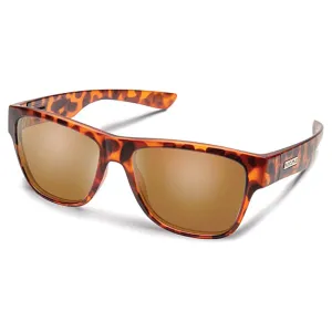 Suncloud Men's Matte Tortoise Frame Brown Lens Polarized Redondo Sunglasses - 203230N9P56HB