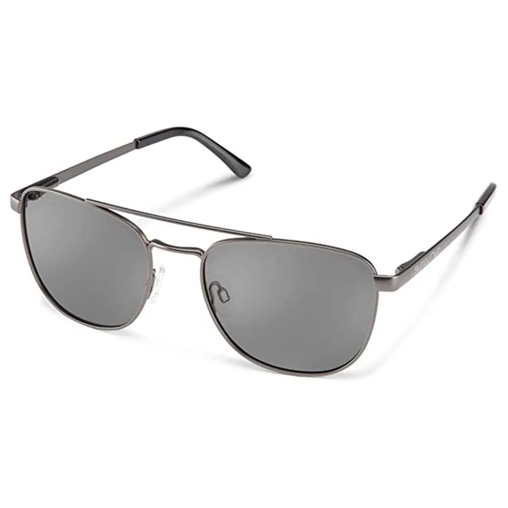 Suncloud Women's Matte Gun Metal Frame Gray Lens Polarized Fairlane Sunglasses - 2023412HL56M9