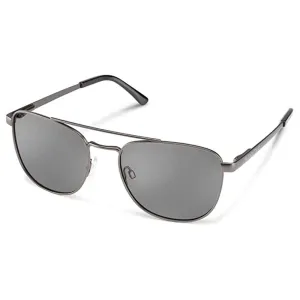 Suncloud Women's Matte Gun Metal Frame Gray Lens Polarized Fairlane Sunglasses - 2023412HL56M9