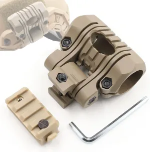 Tactical Helmet Flashlight Mount Fast ARC Rail Adapter 20mm
