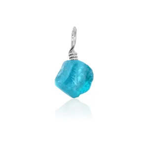 Tiny Raw Apatite Crystal Pendant