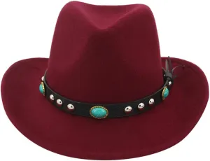 Unisex Solid Retro Fedora Roll up Wide Brim Hat Jazz Hat Dance Bridal Fashion Hat for Women Men