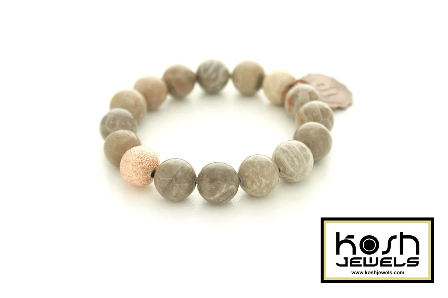 Vintage Charm Series - 'RUFIYAA' SIGNATURE BEADED BRACELET (ANT. COPPER)