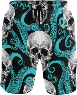 visesunny Men Swim Trunks Swimming Beach Surfing Board Shorts Swimwear Quick Dry Mesh Lining Bathing Suits with Pockets