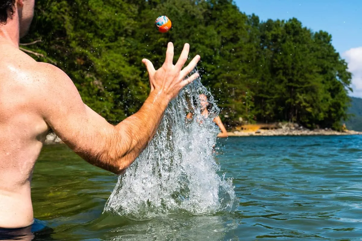 Waboba Pro Water Bouncing Ball with Added Grip - Perfect Toy for Beach and Water Games - Skips on Water - Invented in Sweden  Wavey Stripes
