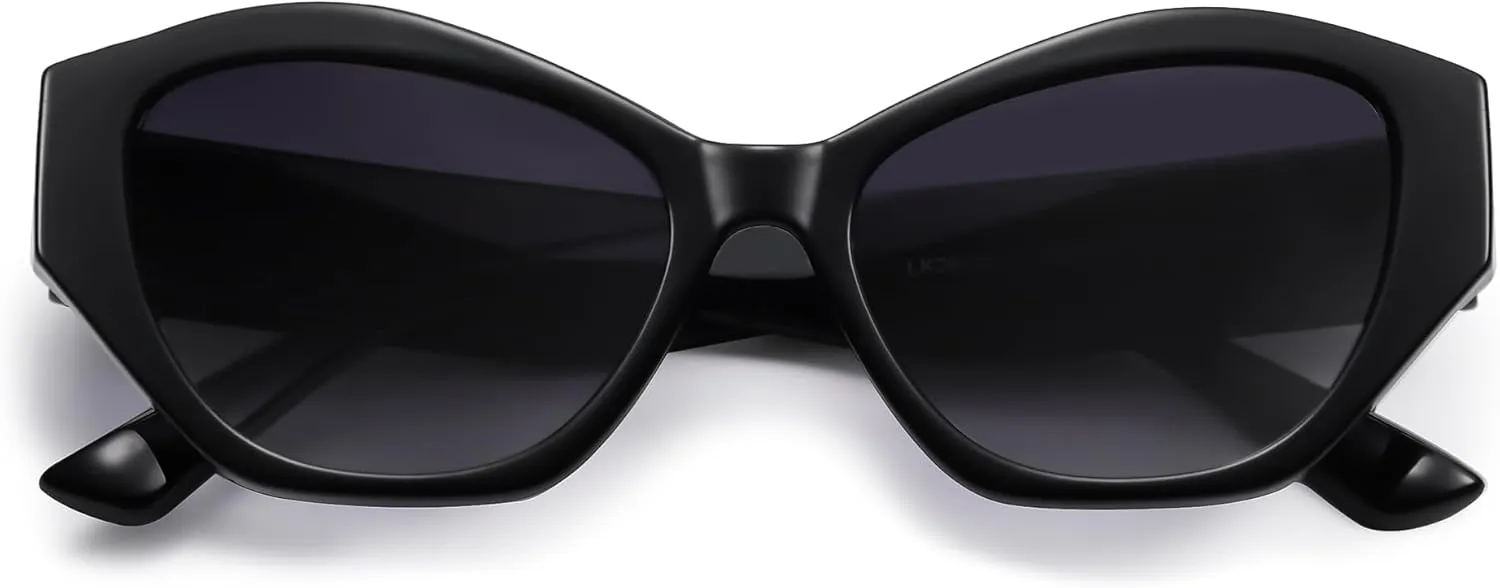 Women Polarized Cat Eye Sunglasses UV400 Protection Fashion Oversized Shades for Driving & Outdoor Wear