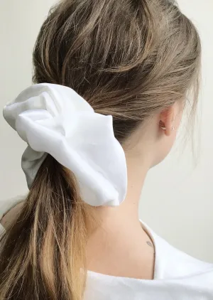 XL size Pure 100% Mulberry silk Jumbo scrunchie, heatless curls